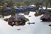 Tonle Sap - Prek Toal floating village - floating houses